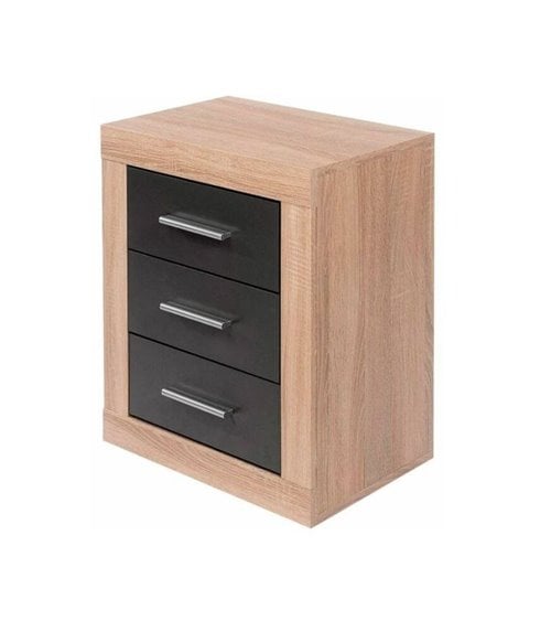 Mesita de Noche con Tres Cajones Lara