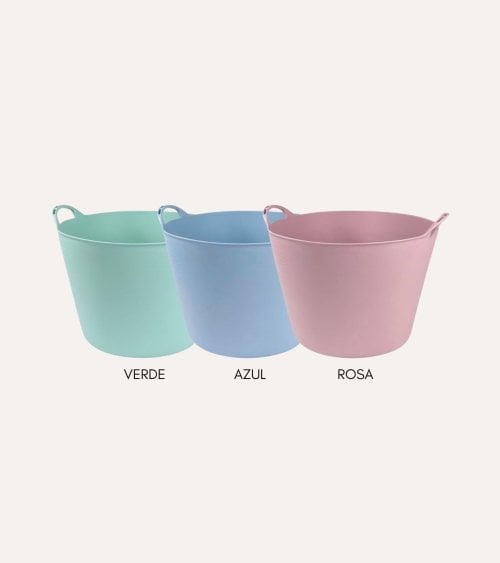 Cesta Multiuso Colors Flexible con Asas