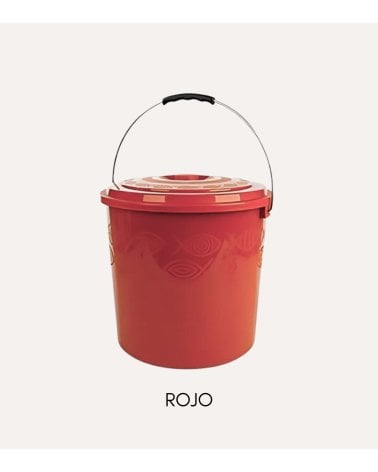 Cubo con Tapa con Diseño de Peces para Juguetes