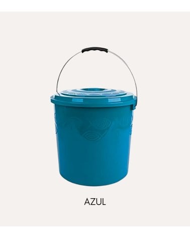 Cubo con Tapa con Diseño de Peces para Juguetes