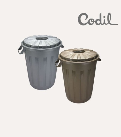 Contenedor de Basura con Tapa y Asas