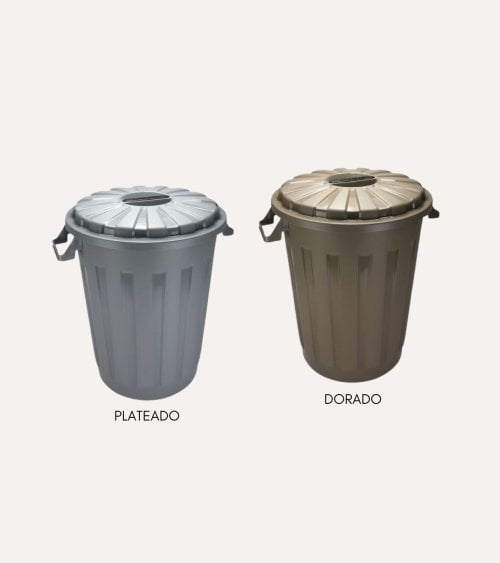 Contenedor de Basura con Tapa y Asas