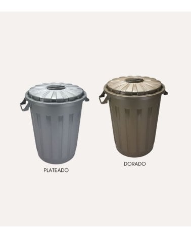 Contenedor de Basura con Tapa y Asas