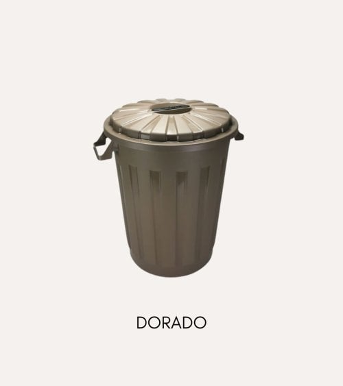 Contenedor de Basura con Tapa y Asas