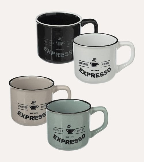 Taza Esmaltada Bistrot de Loza