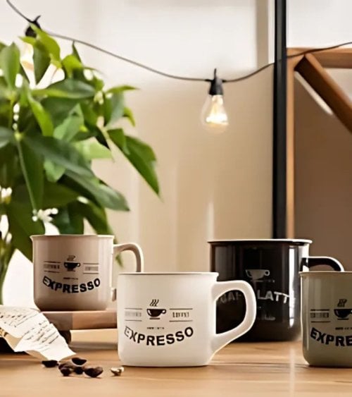 Taza Esmaltada Bistrot de Loza