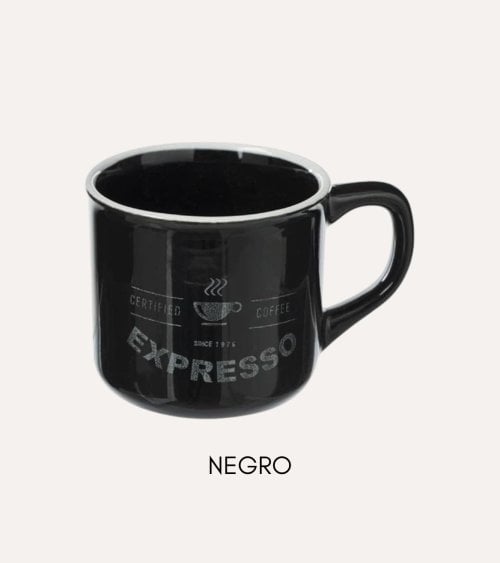 Taza Esmaltada Bistrot de Loza