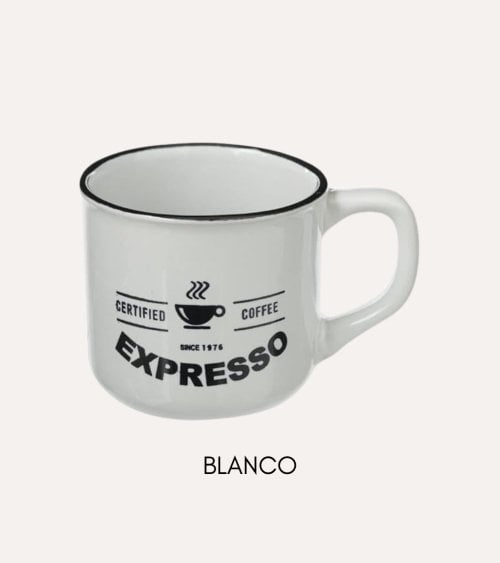 Taza Esmaltada Bistrot de Loza