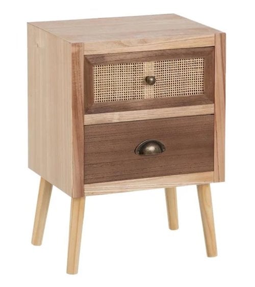 Mesita de Noche con Patas Modelo Sasha