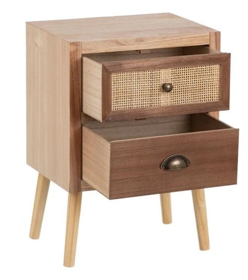 Mesita de Noche con Patas Modelo Sasha