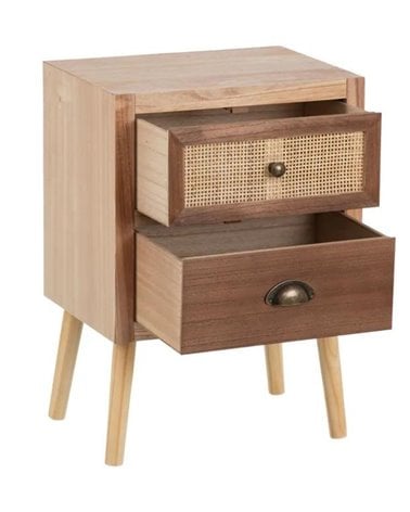 Mesita de Noche con Patas Modelo Sasha