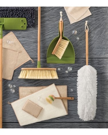 Plumero de Microfibra con Mango de Bambú