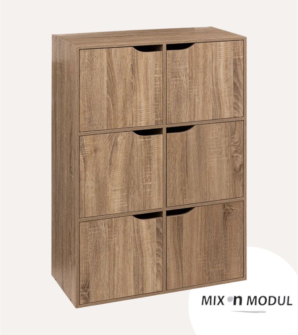 Estantería Mix N'modul de 6 Modulos con Puertas