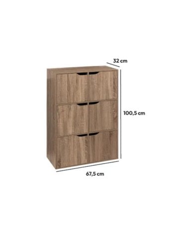 Estantería Mix N'modul de 6 Modulos con Puertas