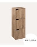 Estantería Mix n'modul de 3 Módulos con Puertas