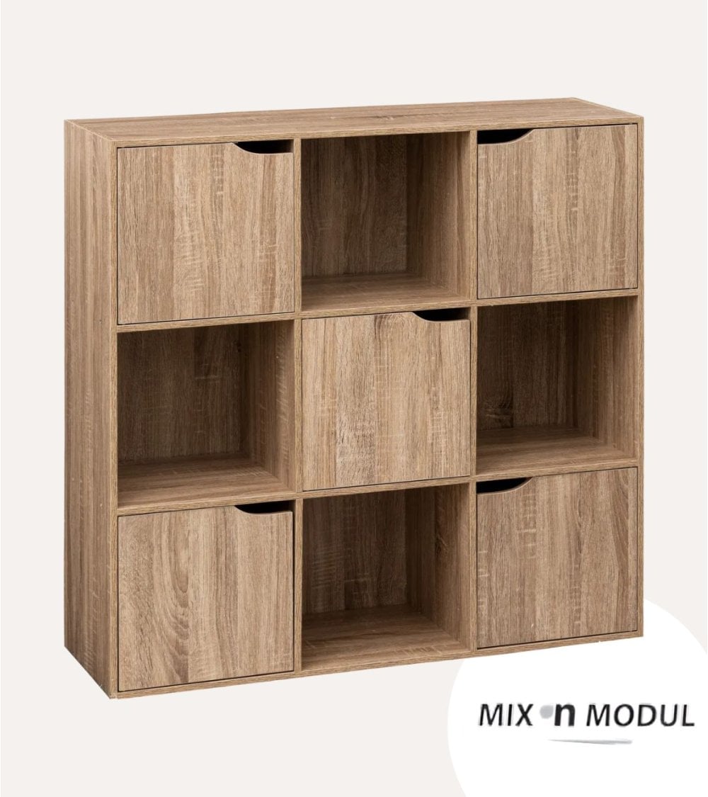 Estantería Mix n'modul de 9 Módulos con Puertas