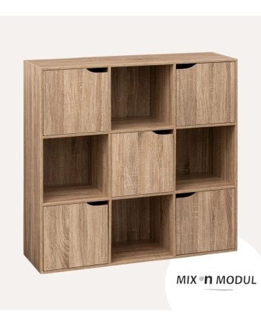 Estantería Mix n'modul de 9 Módulos con Puertas