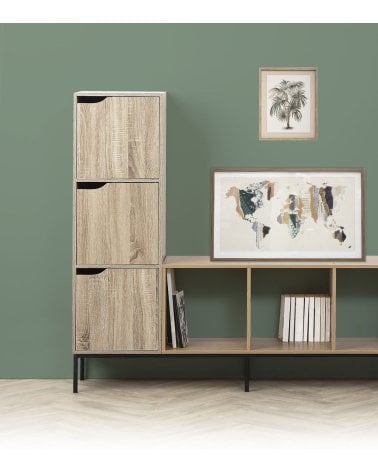 Estantería Mix n'modul de 3 Módulos con Puertas