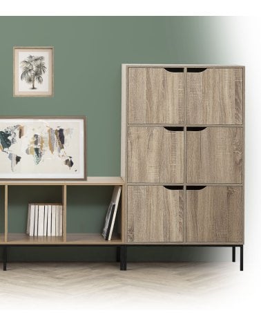 Estantería Mix N'modul de 6 Módulos con Puertas