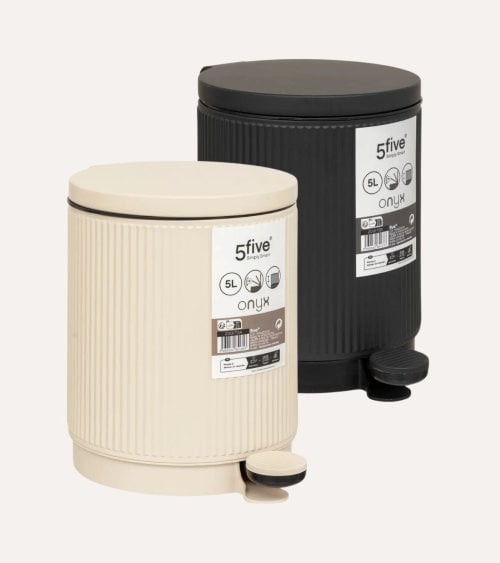 Cubo de Basura Onyx de Acero y PP