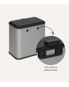 Cubo de Basura Compost de Acero Inox y PP