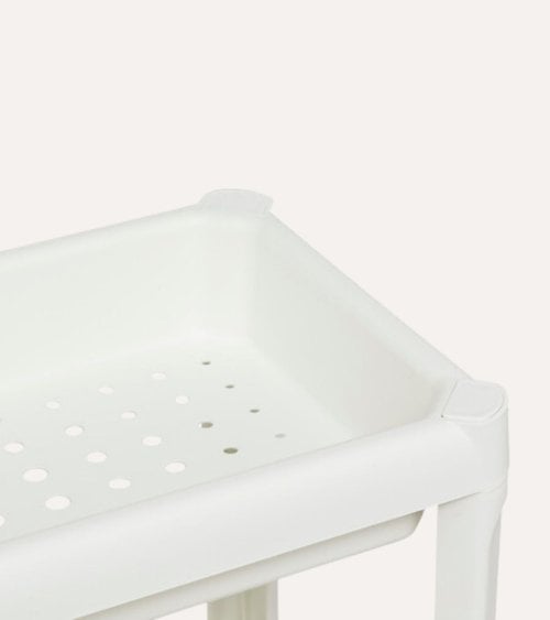 Estante Estrecho de 3 Niveles con Ruedas