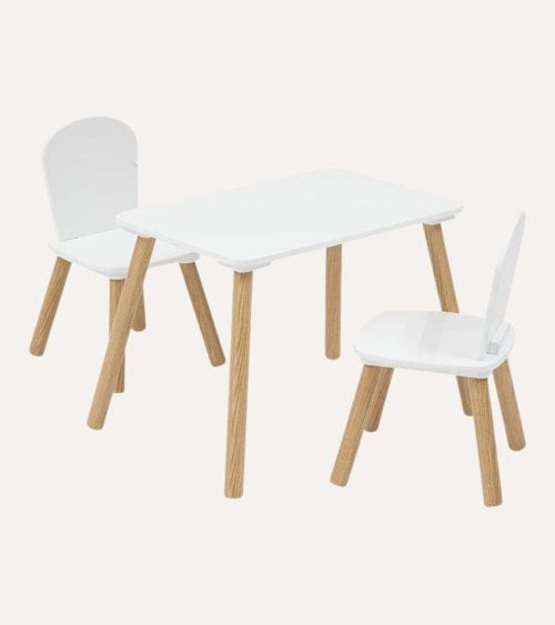 Set de Mesa y 2 Sillas Infantiles Alex