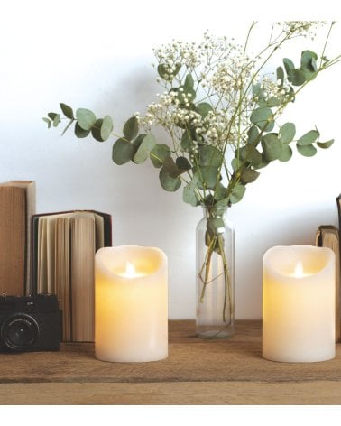 Vela LED con Llama Parpadeante