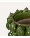 Jarrón de Peras Verde de Cerámica