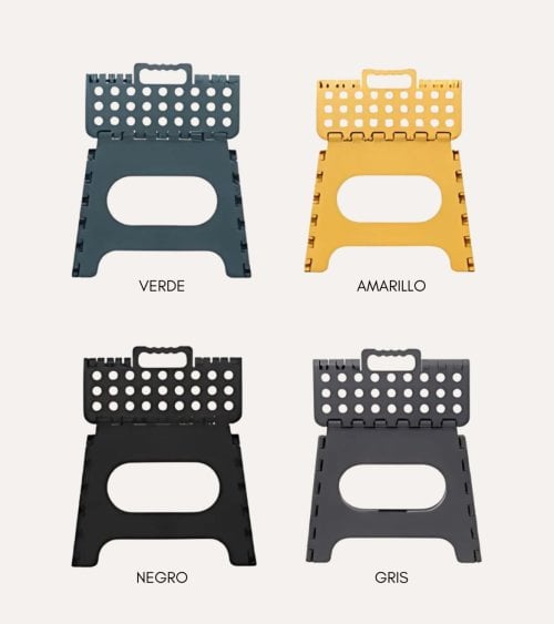Taburete Plegable Pequeño de Plástico