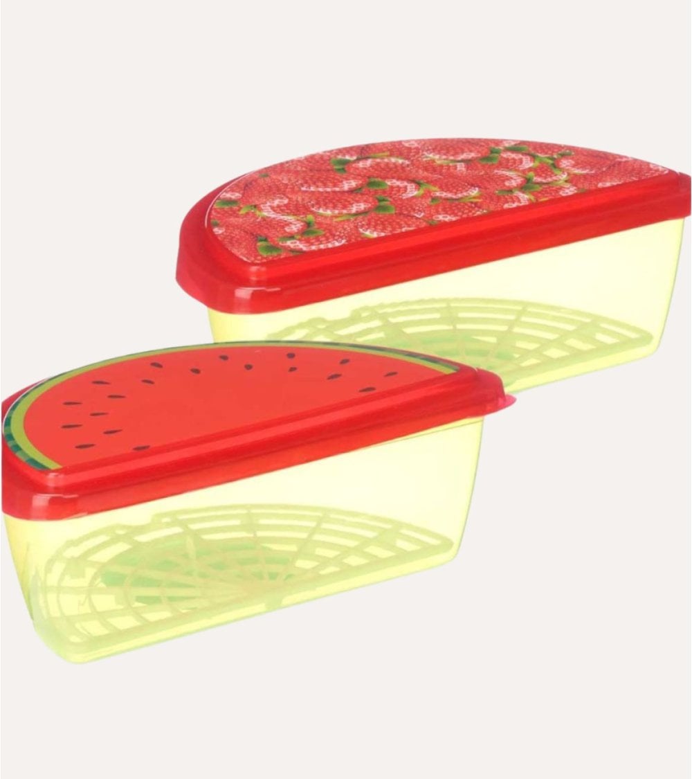Fiambrera Con Diseño de Sandía y Fresas