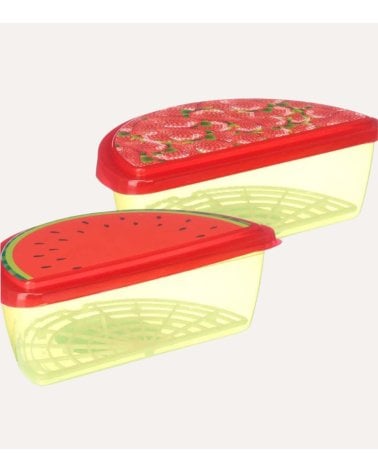 Fiambrera Con Diseño de Sandía y Fresas