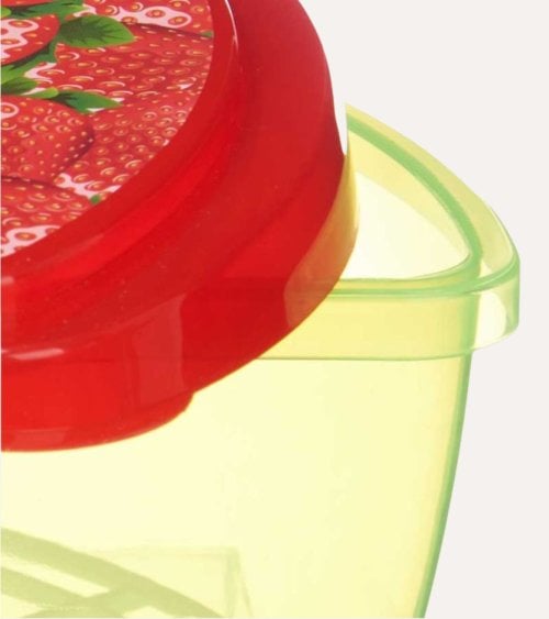 Fiambrera Con Diseño de Sandía y Fresas