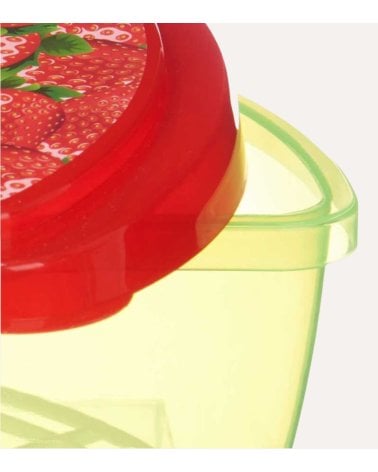 Fiambrera Con Diseño de Sandía y Fresas