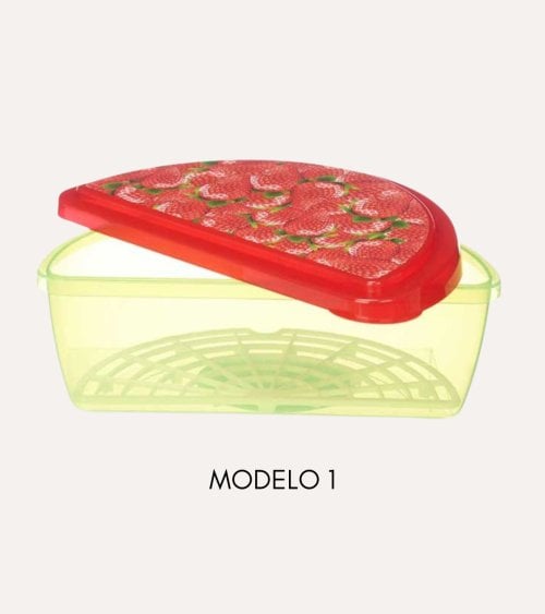 Fiambrera Con Diseño de Sandía y Fresas