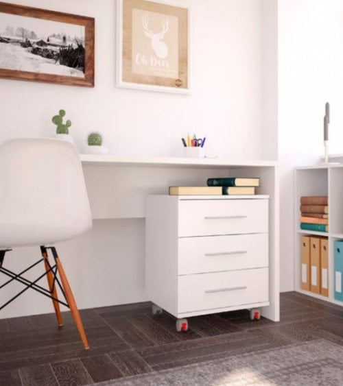 Cajonera Buck de 3 Cajones con Ruedas