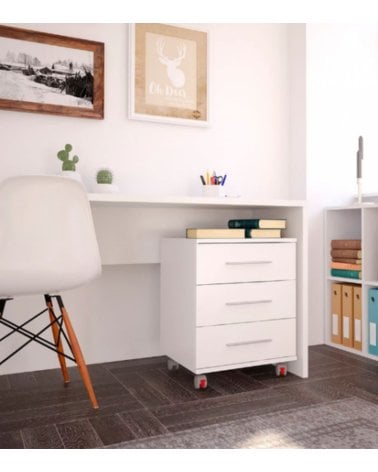 Cajonera Buck de 3 Cajones con Ruedas