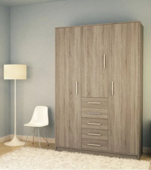 Armario Cortez de 3 Puertas y 5 Cajones