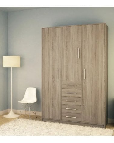 Armario Cortez de 3 Puertas y 5 Cajones