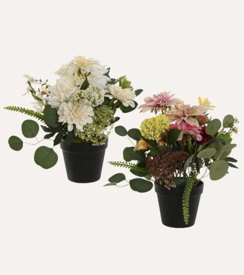 Flores Decorativa Bouquet en Maceta