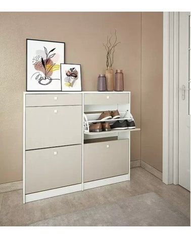 Zapatero con 2 Cajones y 4 Trampones