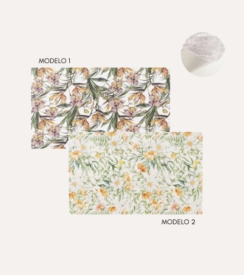 Alfombra de Cocina con Estampado Floral