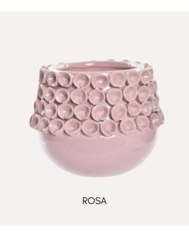 Jarrón Gres de Flores de 14 cm