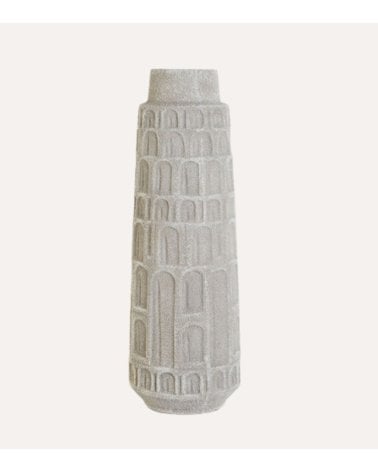 Jarrón Roma de Resina con Acabado de Piedra