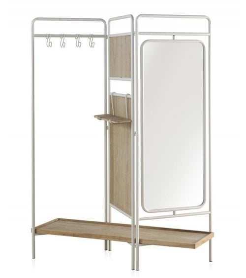 Perchero con Tres Hojas en Forma de Biombo