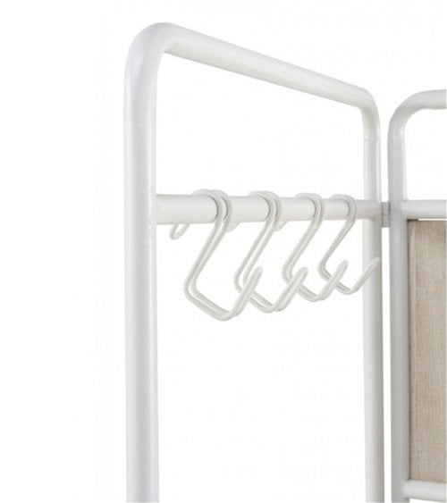 Perchero con Tres Hojas en Forma de Biombo