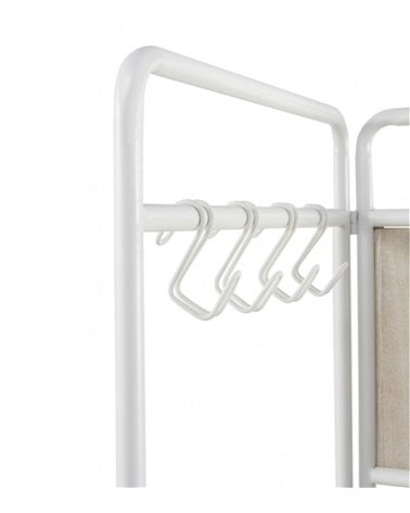 Perchero con Tres Hojas en Forma de Biombo