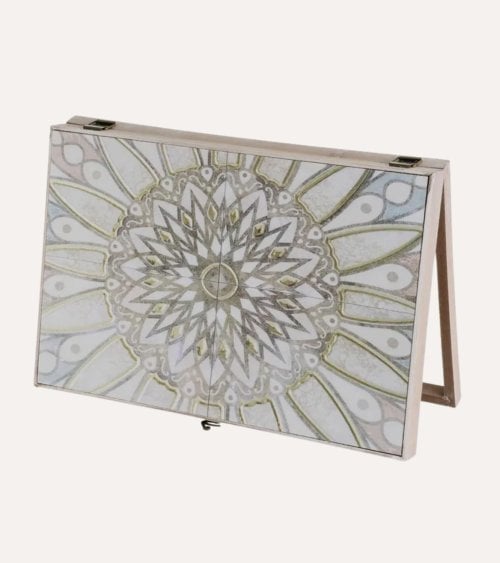 Cubrecontador Vitral de Girasol de MDF