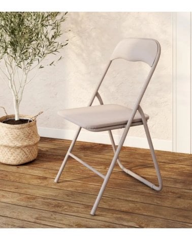Silla Plegable con Asiento Acolchado