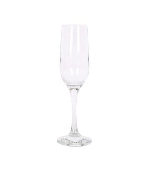 Set 6 Copas de Champagne en Cristal Transparente
